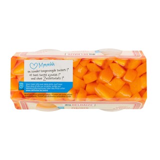 Delhaize | Pêches | Morceaux | Jus | Cups 