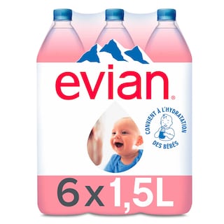 Evian | Eau minérale | Non pétillante | PET 