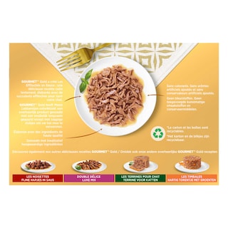 Gourmet | Gold | Aliment Chat | Effilochés en Sauce | Poulet 