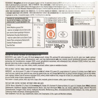 Delhaize | Pâtes | Filet de poulet | Légumes d'automne 500 gr