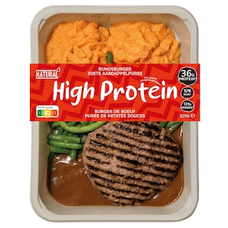 Natural Healthy Meals | Burger | Boeuf | Patate Douce 