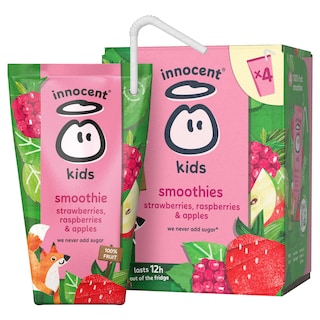Kids smoothie |Aardbei, framboos en appel | Vers