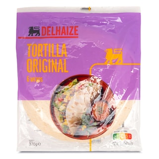Delhaize | Tortilla | Tarwe | 6 Stuks 