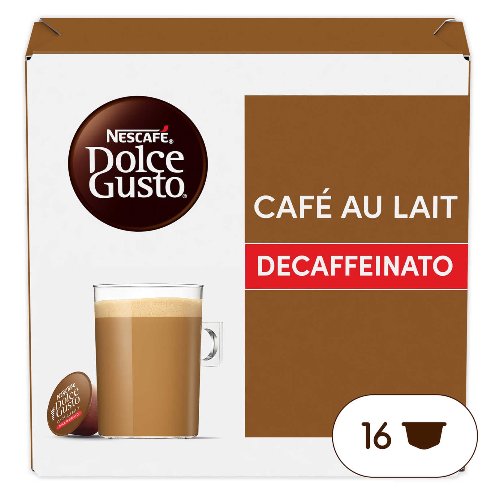 Nescafé Café au Lait cafeïnevrij | 16 capsules