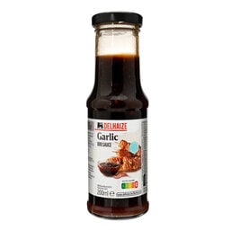 Delhaize | Saus | Barbecue | Knoflook | Zwart 20 cl