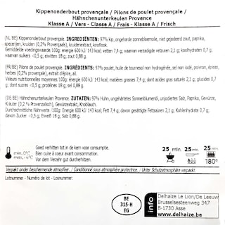 Delhaize | Pilons | Poulet | Provençale +/- 600 gr