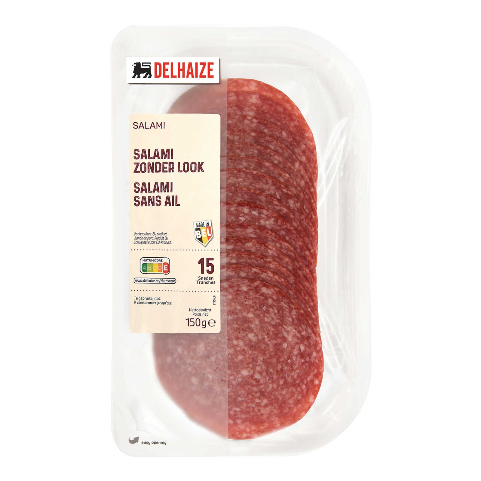 Delhaize Salami Zonder Look