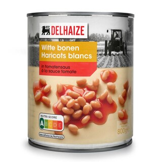 Delhaize | Bonen | Witte | Tomatensaus 800 gr