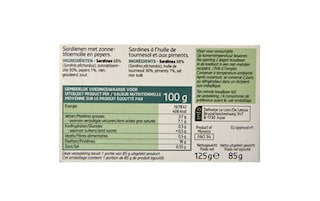 Delhaize | Sardines | Piments 