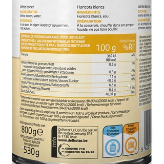 Delhaize | Bonen | Witte 530 gr