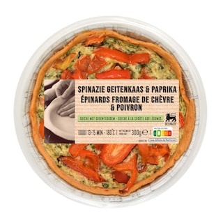 Delhaize | Quiche | Epinard | Fromage de chèvre 300 gr