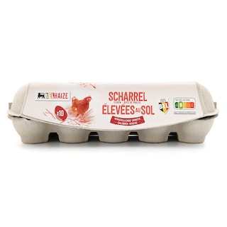Delhaize | oeufs au sol | Mix calibre | 10pc 