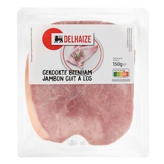 Delhaize | Jambon cuit à l'os | Artisanal | Tranches 150 gr