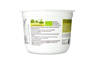 Delhaize | Bio | Verse kaas | Mager | 0 % v.g. | Bio 500 gr