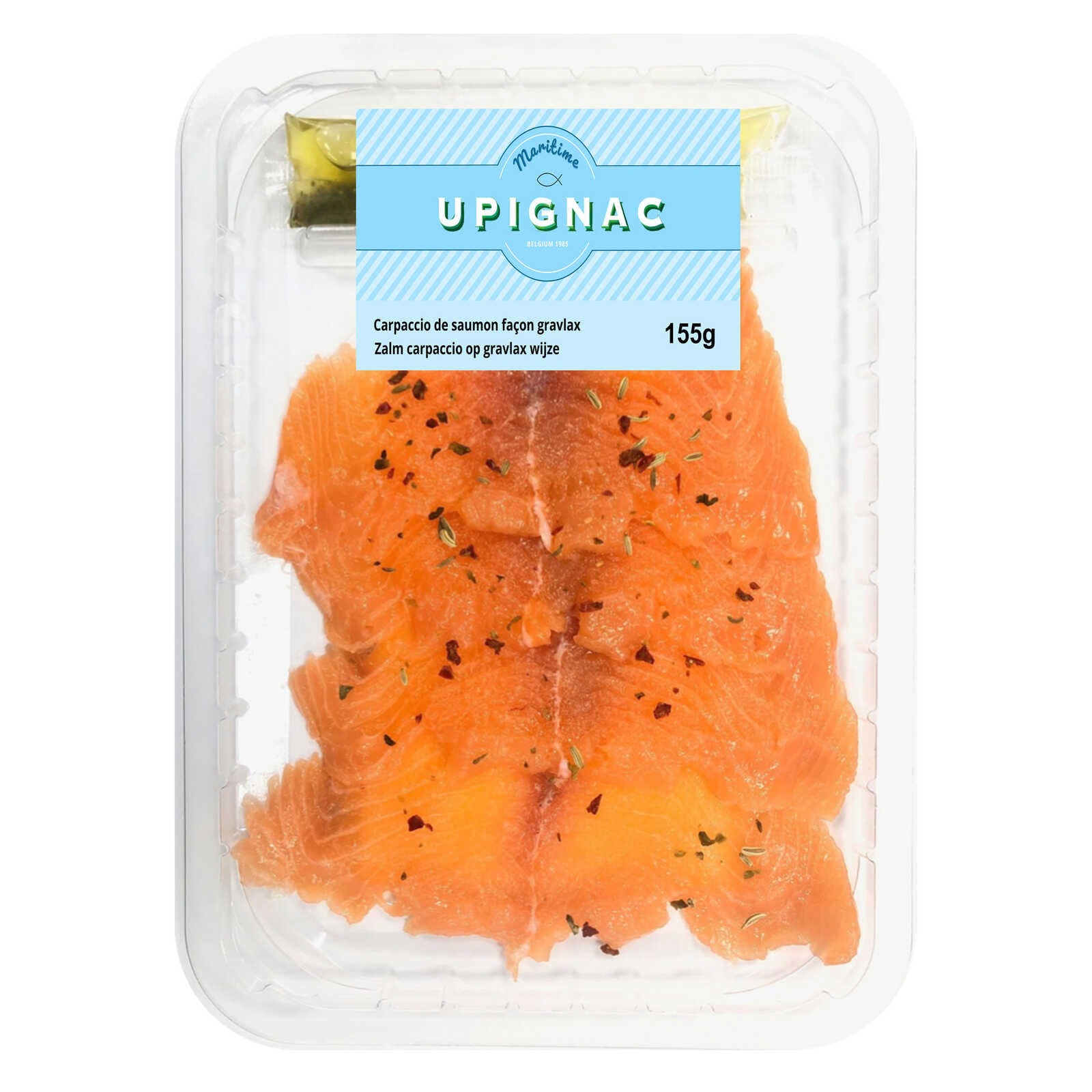 Upignac Zalmcarpaccio gravlax