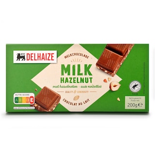 Delhaize | Melkchocolade met Hazelnoten 