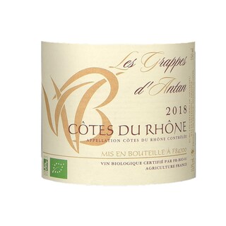 France - Frankrijk | Rhône - Côtes du Rhône | Les Grappes d'Antan 2018 | BIO 