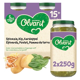 Olvarit | Repas | Epinards Poulet Pomme de terre | 15M 