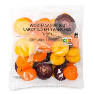 Delhaize | Wortelschijfjes | Tricolore 400 gr