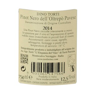 Italie - Italië | Oltrepo Pavese - Lombardia DOC | Torti Dino Pinot Nero Rood 