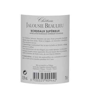 France - Frankrijk | Bordeaux - Bordeaux Supérieur | Château Jalousie Beaulieu 2015 Rouge 