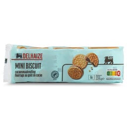 Delhaize | Biscuits | Mini | Fourré | Chocolat 