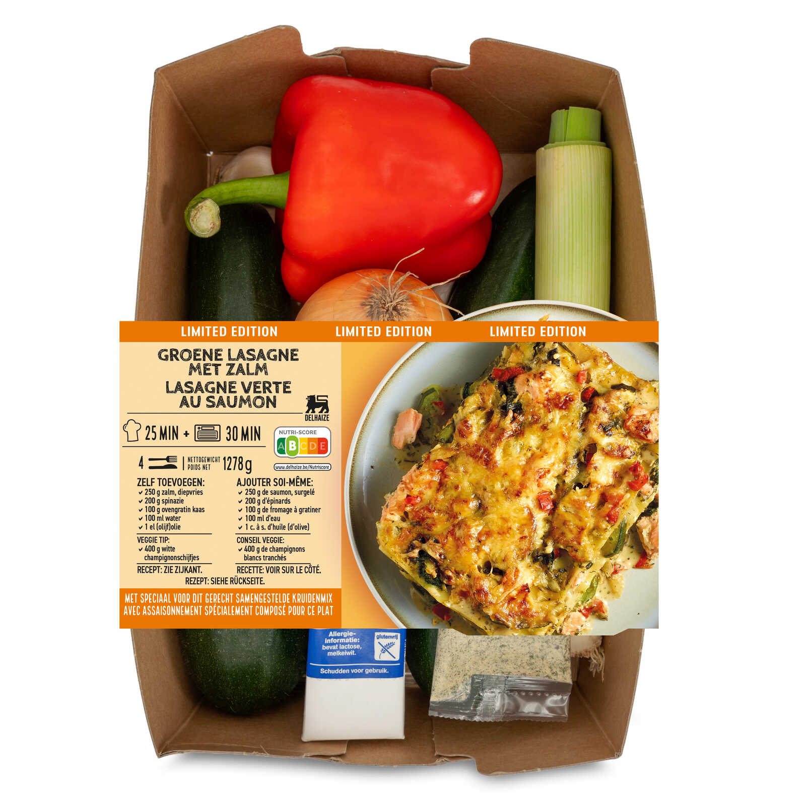Delhaize Maaltijdbox | Groene lasagne