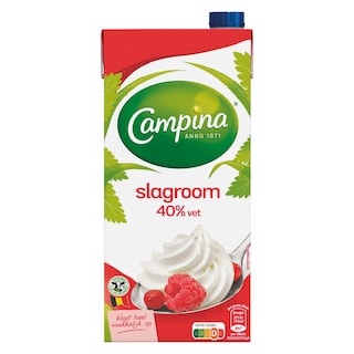 Campina | Crème | Entière| Fouettable | 40% M.G. 