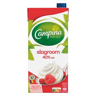 Campina | Crème | Entière| Fouettable | 40% M.G. 1 l