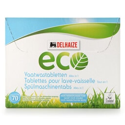 Delhaize | Eco | Tabs lave-vaisselle | All in one | 70ST | Eco 