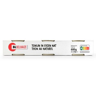 Delhaize | Thon | Naturel 3 x 200 gr