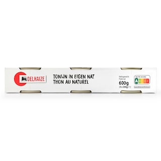 Delhaize | Thon | Naturel 3 x 200 gr