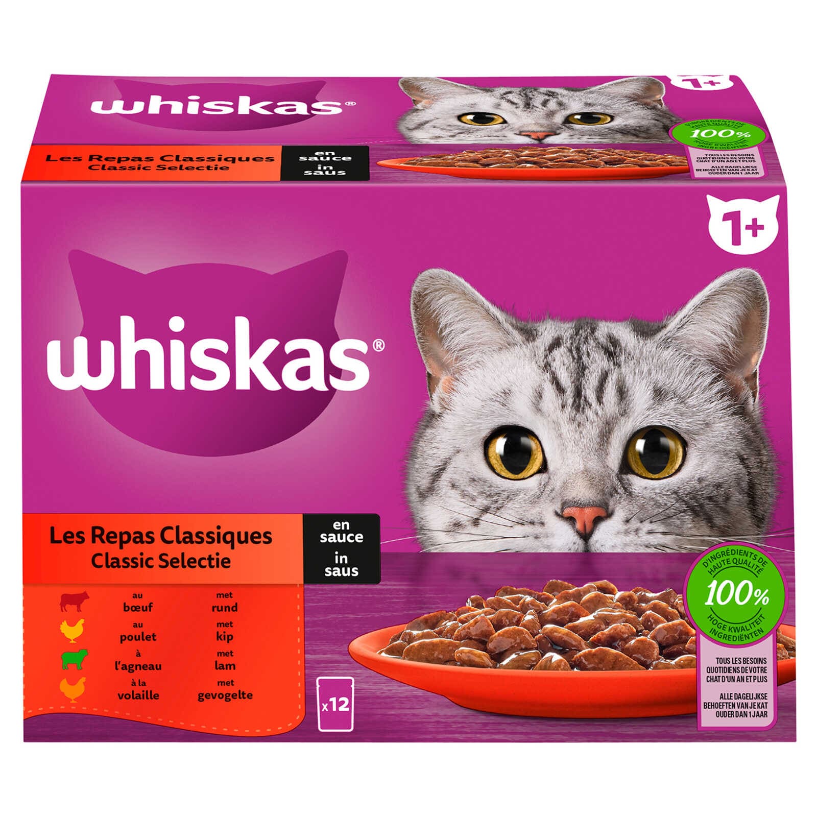 Whiskas Kattenvoeding | Saus | Mix vlees