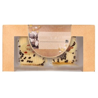 Delhaize | Bûches | Crème au beurre | Vanille | 2x1P 2 x 1 pc