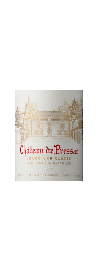 Chateau De Pressac | Saint-Émilion Grand Cru | 2020 75 cl