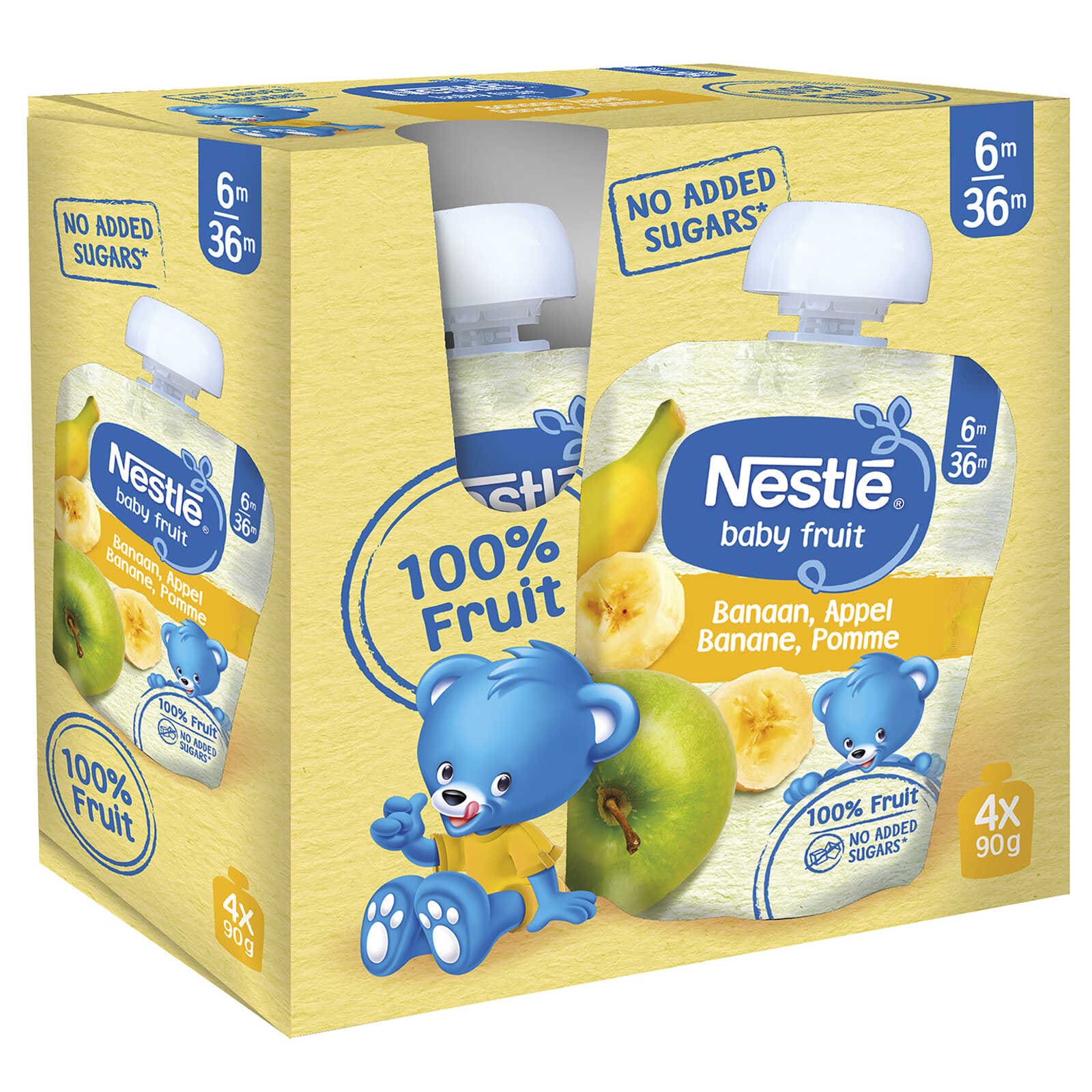 Nestlé Knijpzakje | Banaan Appel | 6 maanden