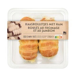 Delhaize | Kaasrollen ham 
