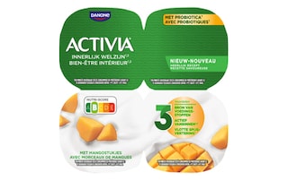Activia | Yoghurt | Mango | Bifidus | Probiotica 4 x 125 gr