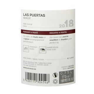 Chili | Colchagua Valley | Las Puertas Merlot 2018 