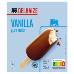 Delhaize | Giant | Vanilla | Sticks 6 x 10 cl