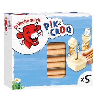 La Vache qui Rit | Pik & Croq' | Fromage Snacking | Gressins Nature | 5 portions 175 gr