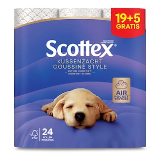 Scottex | Toiletpapier | Kussenzacht | Eco | 19+5 