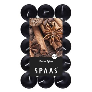 Spaas | Theelichten | zwart 