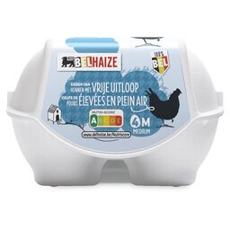 Delhaize | oeufs | Bruns |  Medium 4 pc