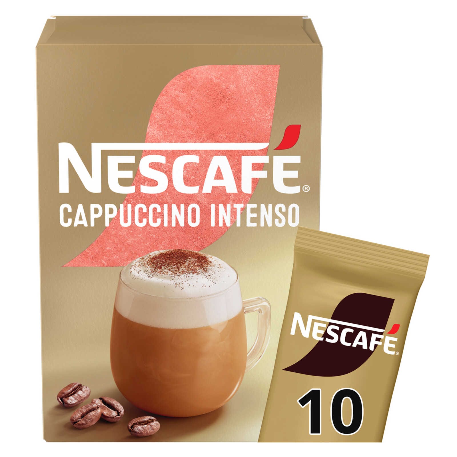 Nescafé Cappuccino Intenso | Oploskoffie | 10 sticks