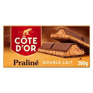 Côte d'Or | Chocolade | Praliné | Dubbele melk | Tablet 