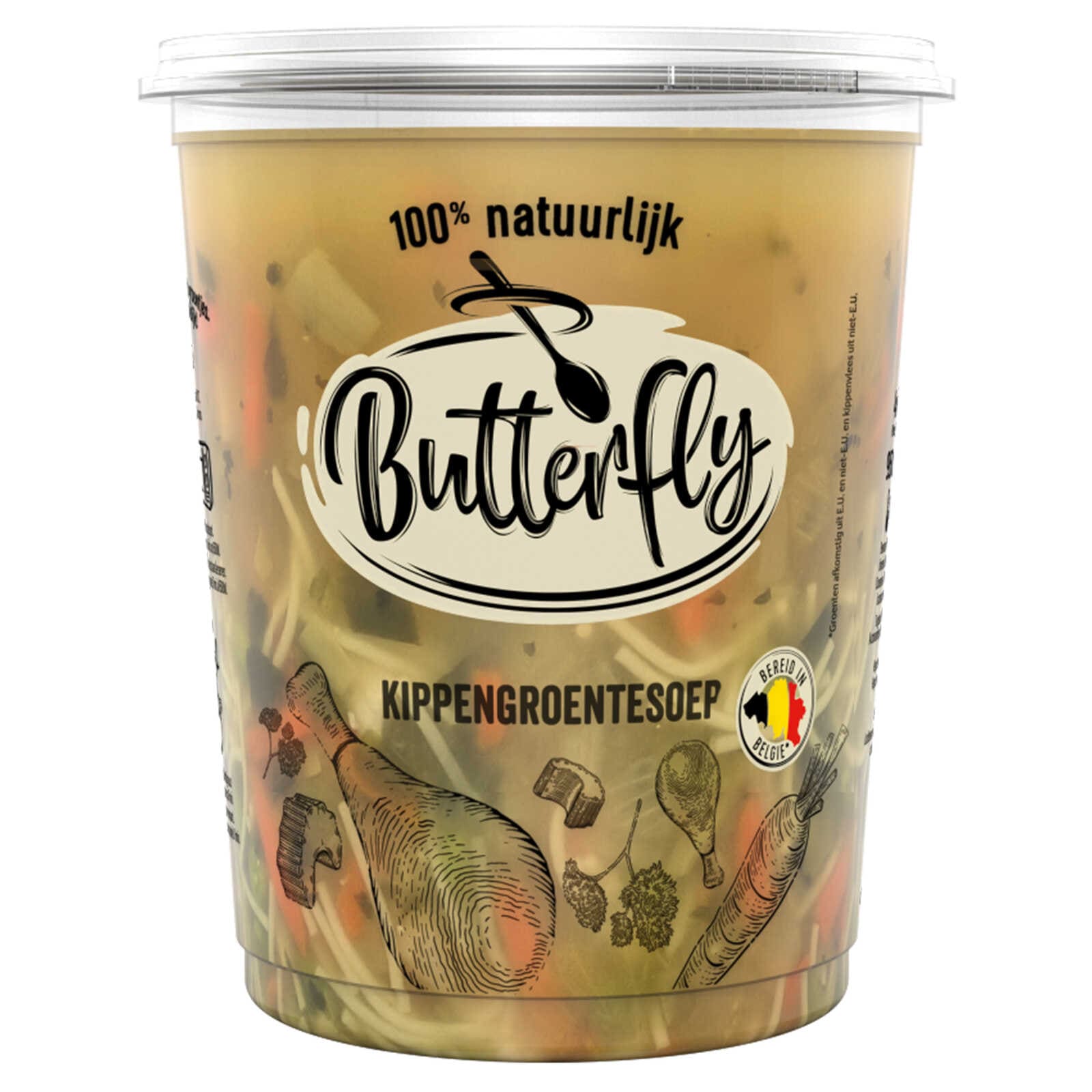 Butterfly soep | Kip | Groenten