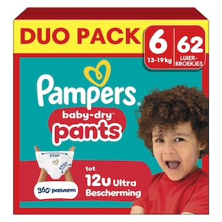 Pampers | Baby Dry Pants | Luierbroekjes | Duo Pack | Maat 6 