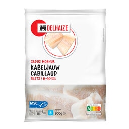 Delhaize | Filets | Cabillaud 900 gr