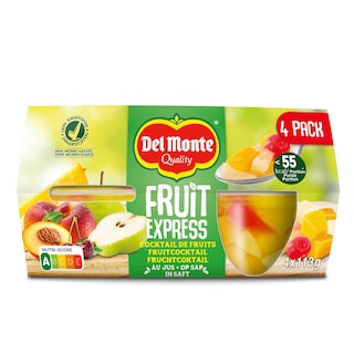 Del Monte | Fruit Express | Fruit | Cocktail 4 x 113 gr